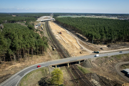 Modernizacja stacji kolejowej w Maksymilianowie, fot. Tomasz Czachorowski/eventphoto.com.pl dla UMWKP